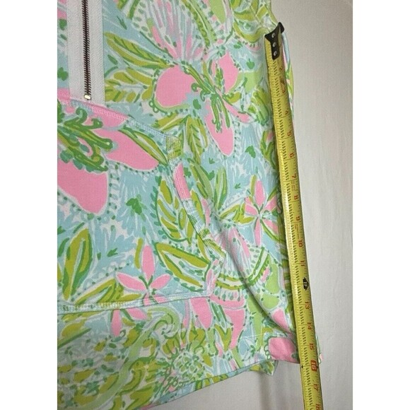 Lilly Pulitzer Skipper Half Zip Popover Coconut Jungle Small Great Gift - Picture 13 of 14